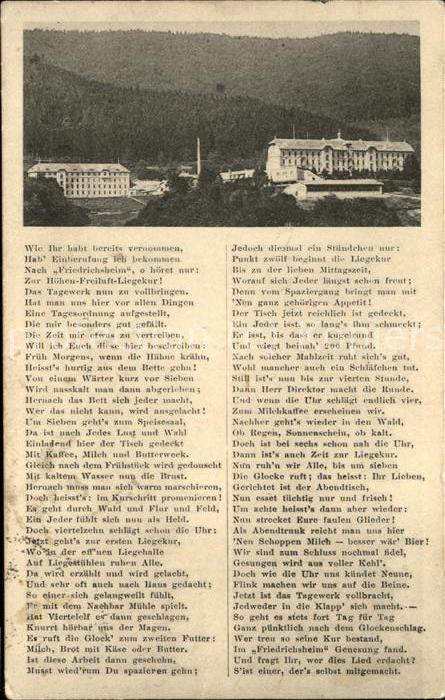 Friedrichsheim Rehaklinik Malsburg-Marze Gedicht Litho