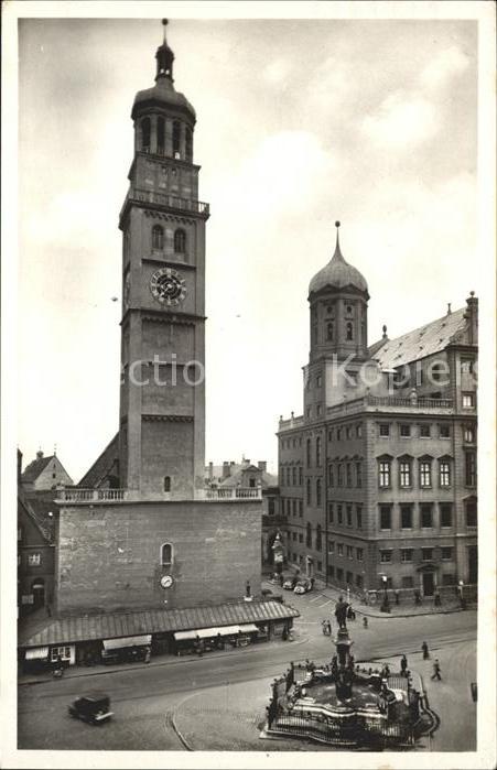Augsburg Kirche Brunnen Auto