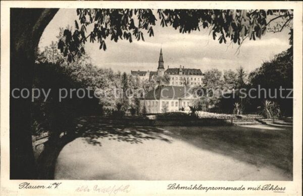 Plauen Vogtland Lohmühlenpromenade Schloss