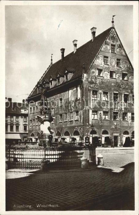 Augsburg Weberhaus Brunnen