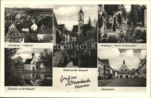 Krumbach Schwaben Kirche Marktplatz Kurgarten