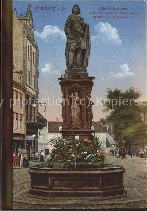 Freiburg Breisgau Albert-Brunnen Denkmal