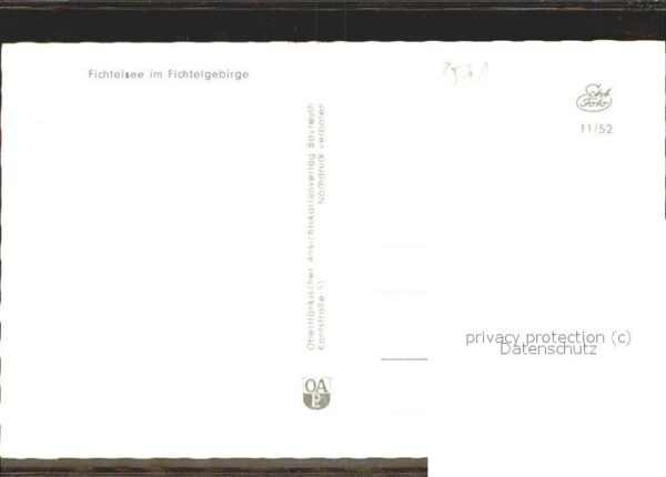 Fichtelgebirge Fichtelsee Boot – Bild 2