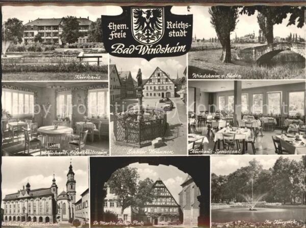 Bad Windsheim Kurhaus Kilianskirche Rathaus  Brunnen