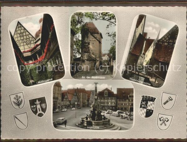 Schwabach Altstadt Stadtmauer Marktplatz Stadelma