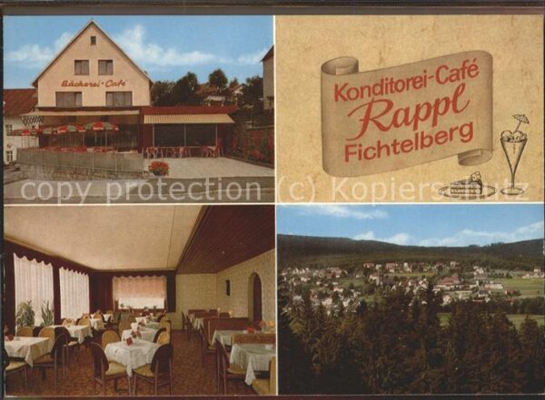 Fichtelgebirge Cafe Konditorei Adolf Rappl Fichtelberg