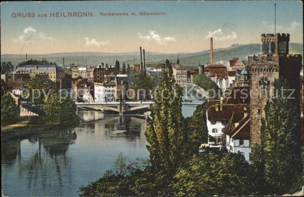 Heilbronn Neckar Neckerpartie Götzenturm
