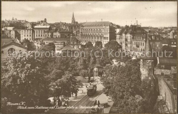 Plauen Vogtland Rathaus Bahnhofstrasse