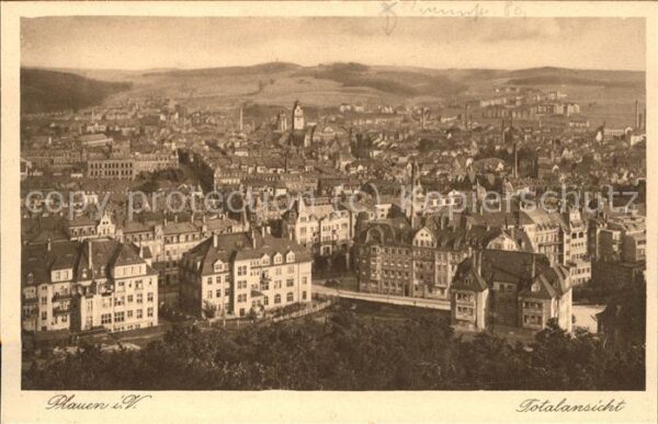 Plauen Vogtland Totalansicht