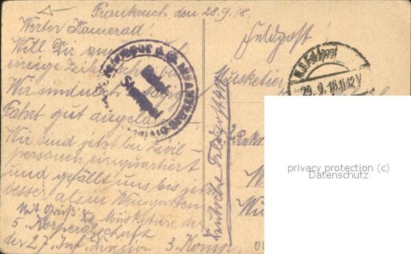 Mehlem Bonn Rheinpanorama Feldpost – Bild 2