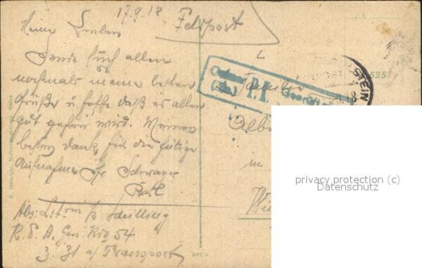 Bingen Rhein Burg Klopp Feldpost – Bild 2