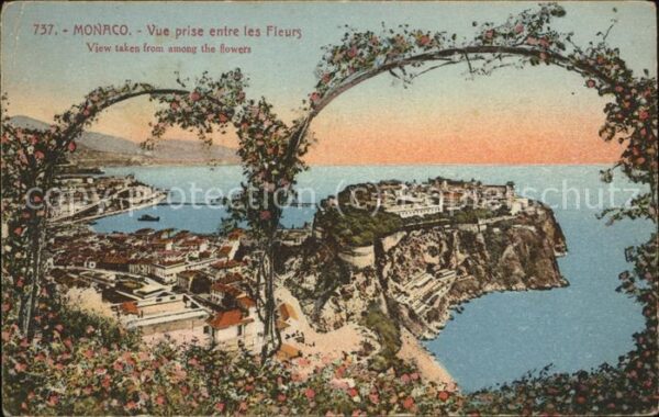 Monaco Vue prise entre les Fleurs
