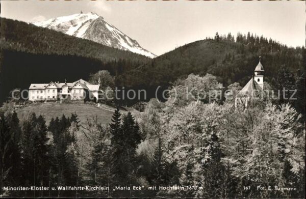 Hochfelln Ruhpolding Minoriten Kloster und Wallfahrts Kirchl