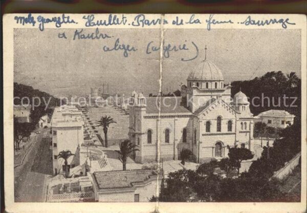 Alger Algerien Eglise et Chateau d Eau
