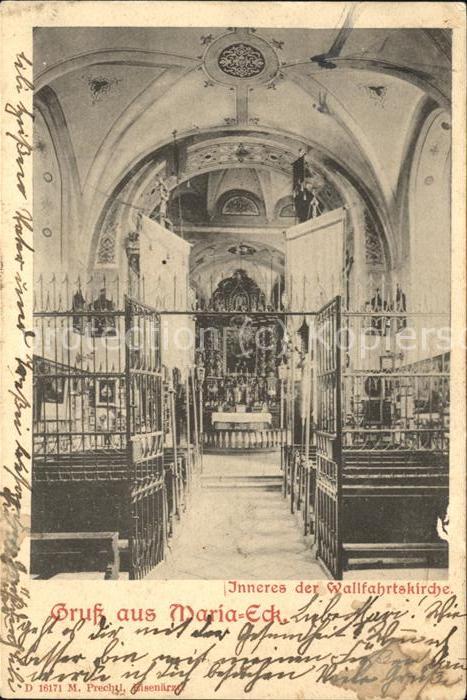 Maria Eck Inneres der Wallfahrtskirche