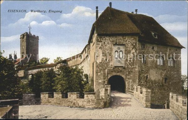 Eisenach Thueringen Wartburg Eingang