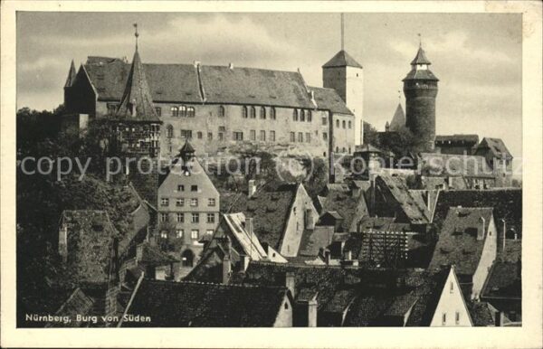 Nuernberg Burg von Süden