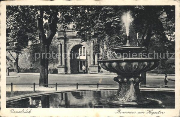 Osnabrueck Brunnen am Hegertor Feldpost