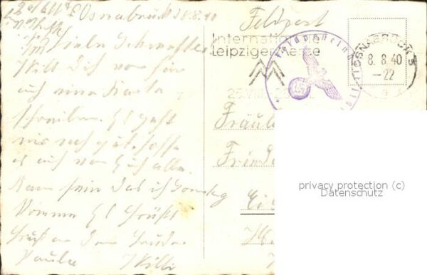 Osnabrueck Brunnen am Hegertor Feldpost – Bild 2