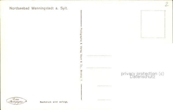 Wenningstedt Sylt Nordseebad – Bild 2
