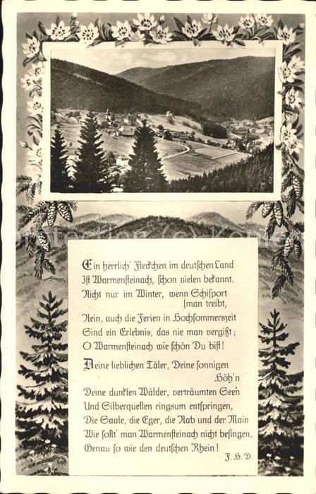 Warmensteinach Panorama Gedicht