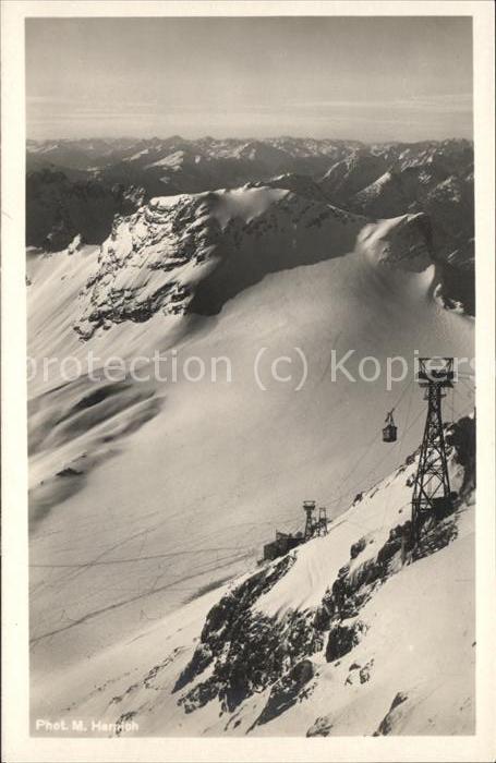 Zugspitze Zugspitzbahn mit Alpenpanorama