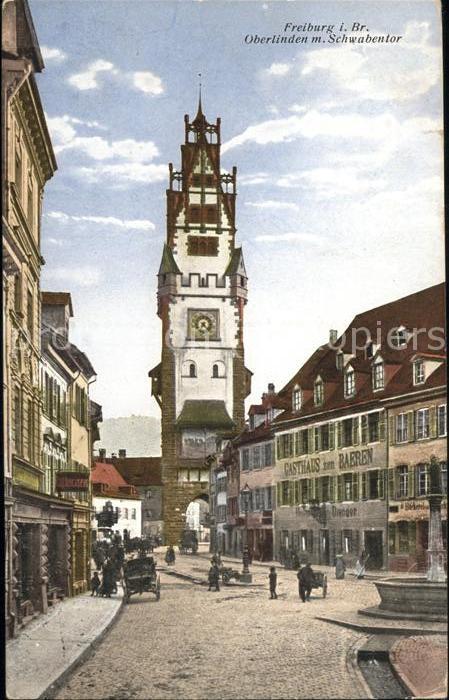 Freiburg Breisgau Oberlinden mit Schwabentor