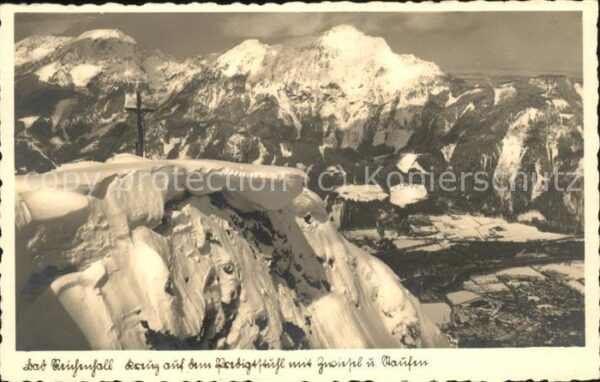 Bad Reichenhall Kreuz auf dem Predigtstuhl mit Zwiesel