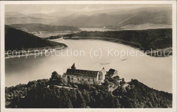 Edertal Edertalsperre Schloss Waldeck Fliegerau