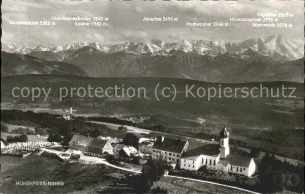 Hohenpeissenberg mit Alpen