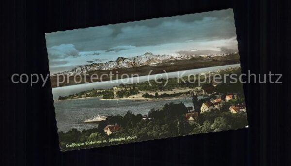 Kressbronn Bodensee mit Schweizer Alpen