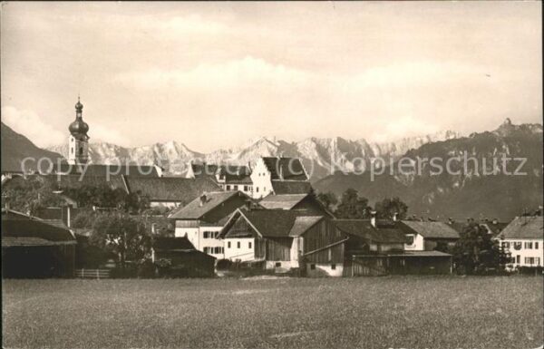 Murnau Staffelsee Ortsansicht Alpen