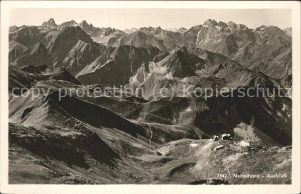 Nebelhorn Ausblick mit Edmund Probsthaus und Berg