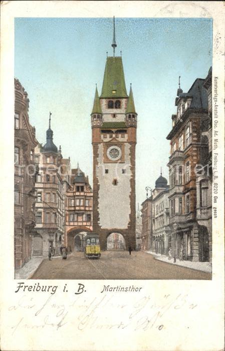 Freiburg Breisgau Martinstor Strassenbahn