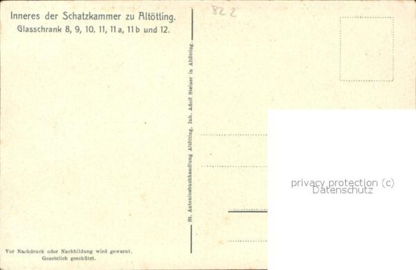 Altoetting Schatzkammer Inneres Glasschrank – Bild 2