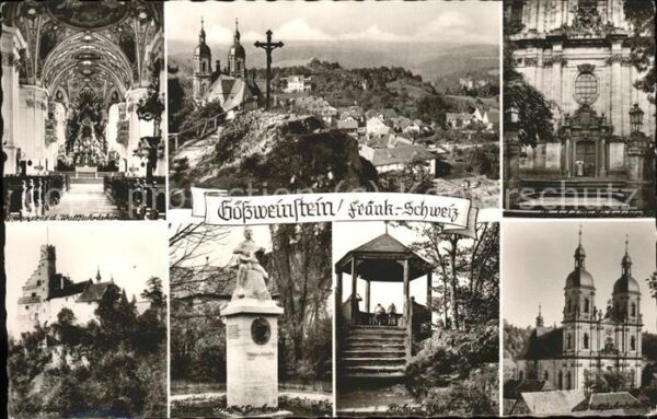 Goessweinstein Kirche Inneres Schloss Denkmal Panorama