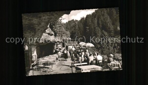 Pottenstein Oberfranken Terrassencafe Teufelshöhle