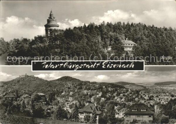 Eisenach Thueringen Burschenschaftsdenkmal Panorama