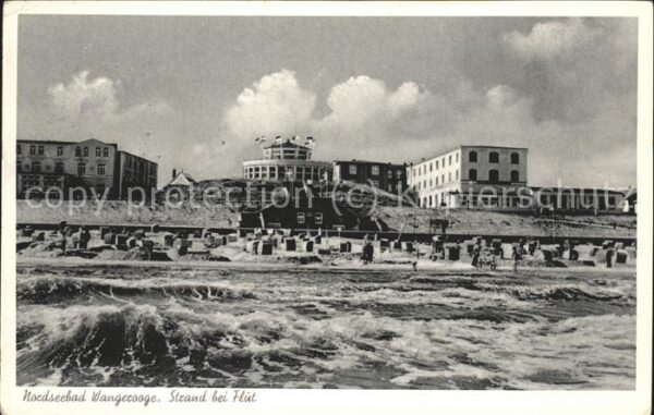 Wangerooge Nordseebad Strand bei Flut