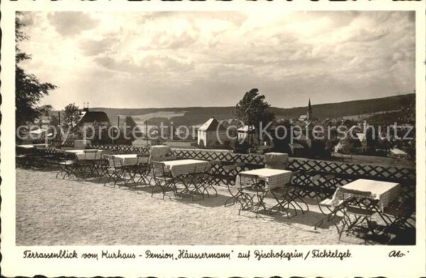 Bischofsgruen Kurhaus Terrasse Pension Häussermann