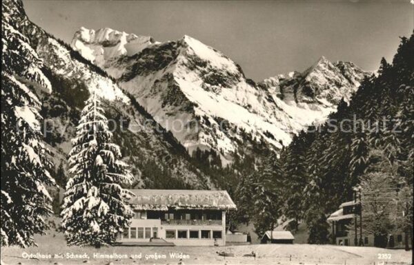 Oy-Mittelberg Oytalhaus mit Schneck Himmelhorn und Gr