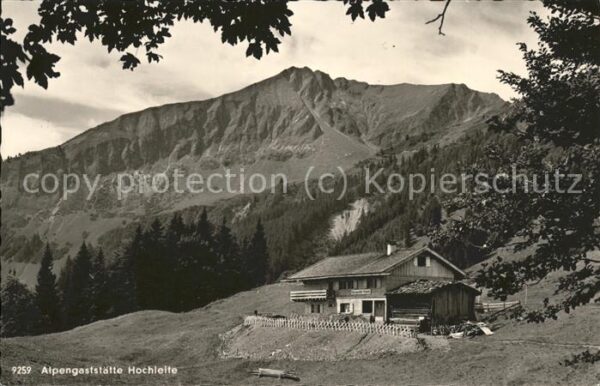 Oberstdorf Alpengaststätte Hochleite mit Schlappol