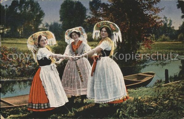 Spreewald Spreewälderinnen beim Tanz