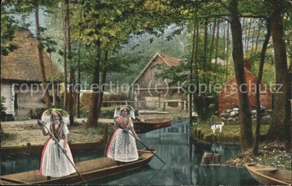 Spreewald Spreewälderinnen Bootspartie
