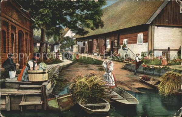 Spreewald Dorfweg in Leipe
