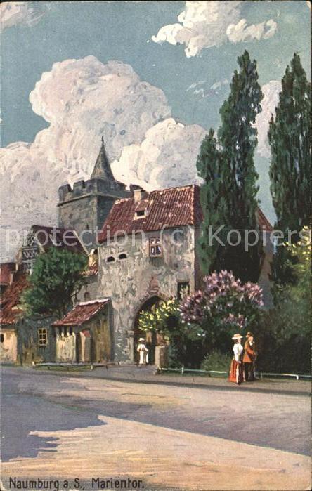 Naumburg Saale Marientor Künstlerkarte