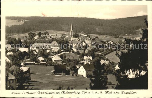 Bischofsgruen Blick vom Hügelfelsen