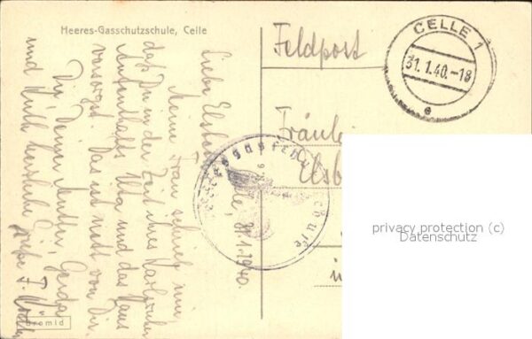 Celle Niedersachsen Altes Patrizierhaus Poststrasse Feldpos – Bild 2