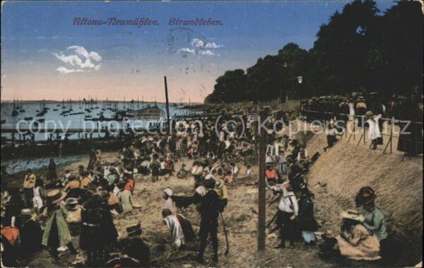 Neumuehlen Hamburg Strandleben Feldpost