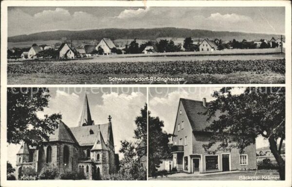 Roedinghausen Panorama Kirche Bäckerei Krämer